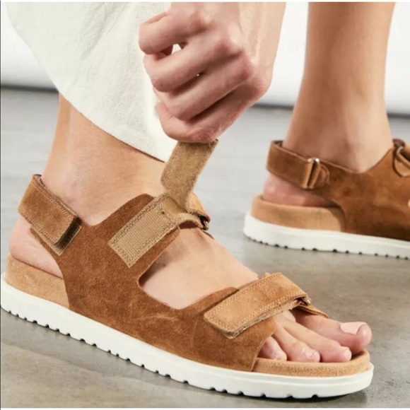 New Free People Moon Footbed Sandals in Tan size 39 - Picture 4 of 16